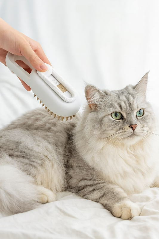Cepillo de vapor para gatos y perros